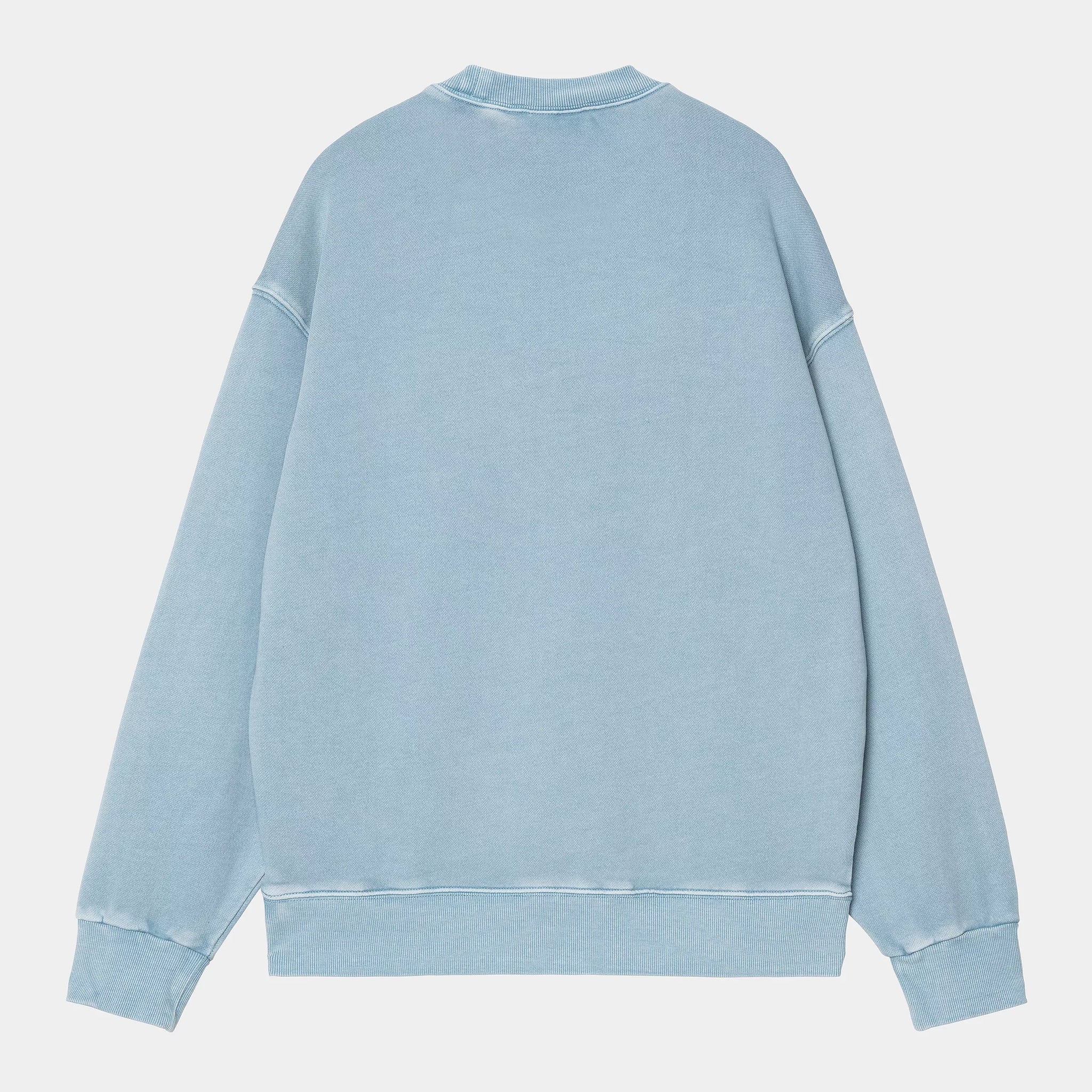 Nelson Sweat Clay Blue garment dyed