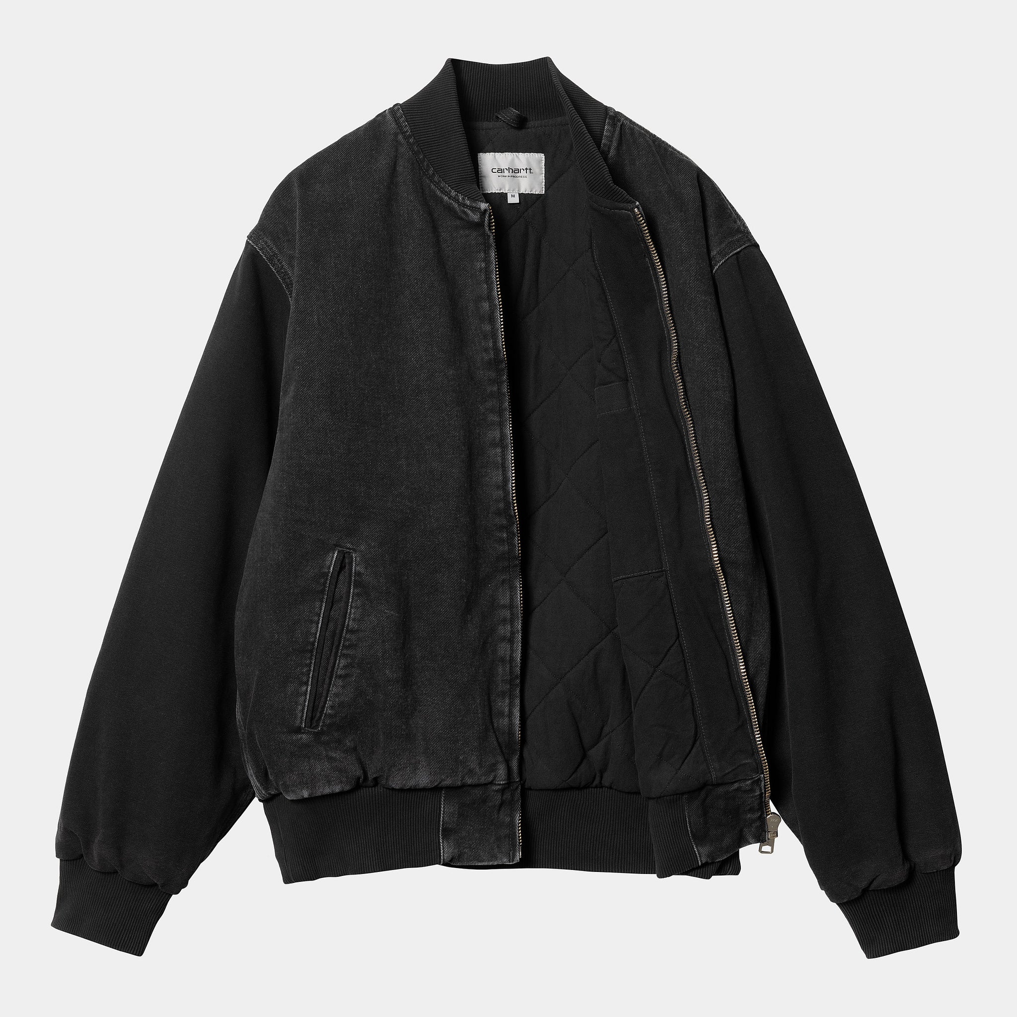 Carhartt WIP Paxon Bomber (Black / Black stone washed)