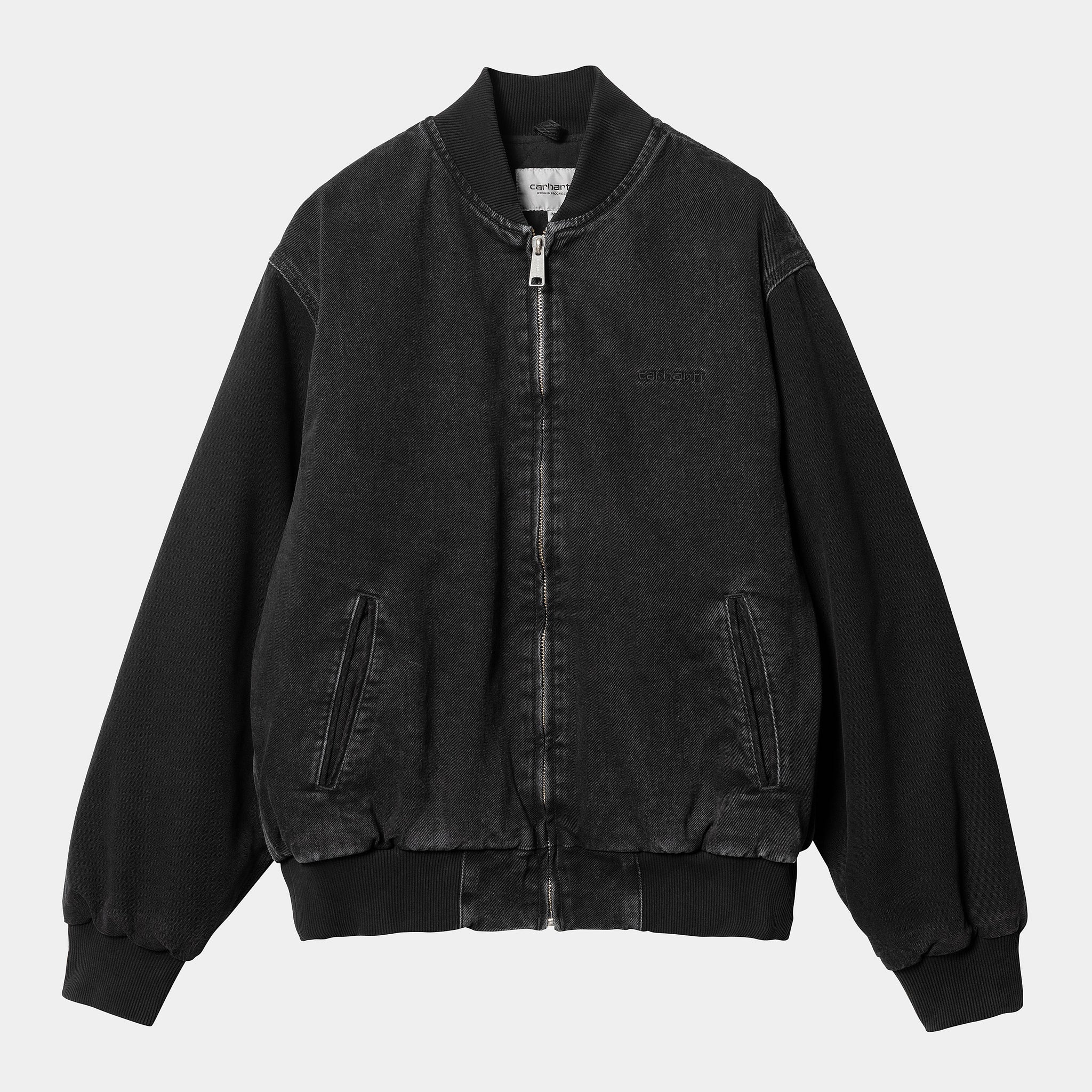 Carhartt WIP Paxon Bomber (Black / Black stone washed)