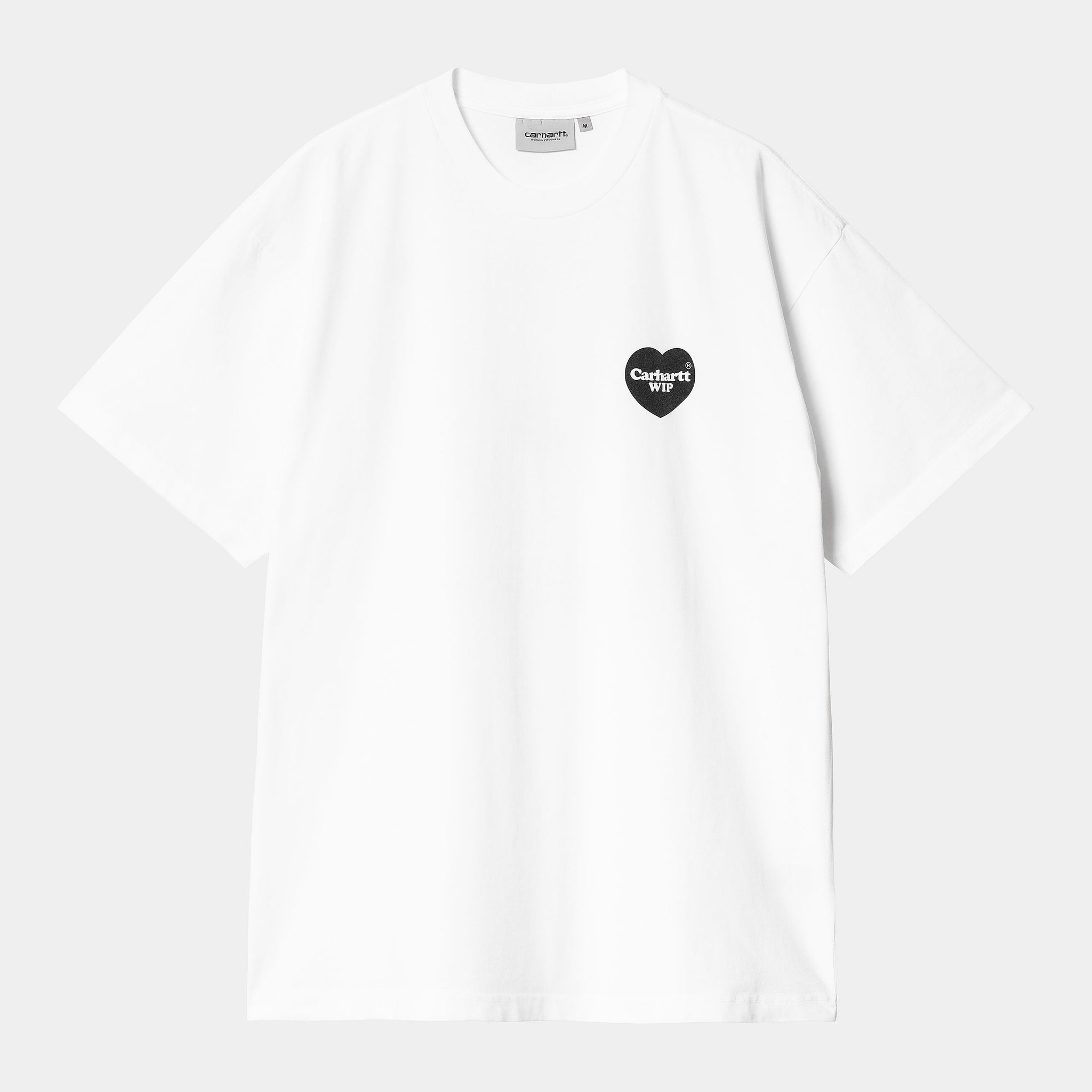 S/S Heart Bandana T-Shirt (White / Black)