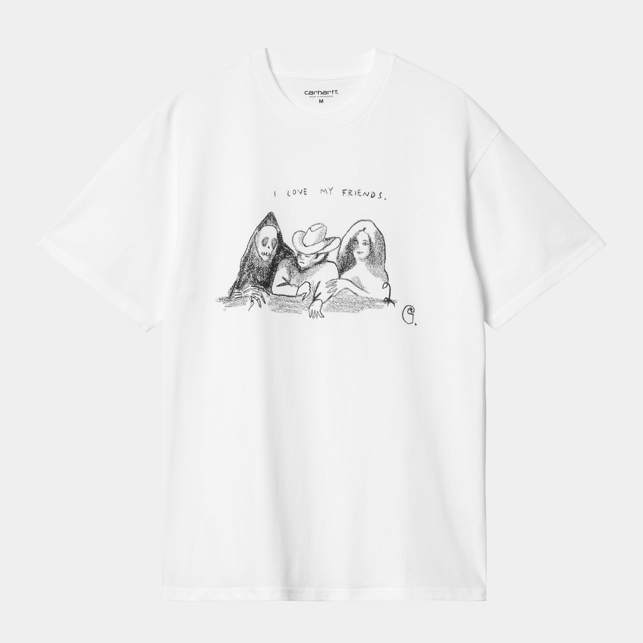 S/S Pepe Friends T-Shirt (White/Black)