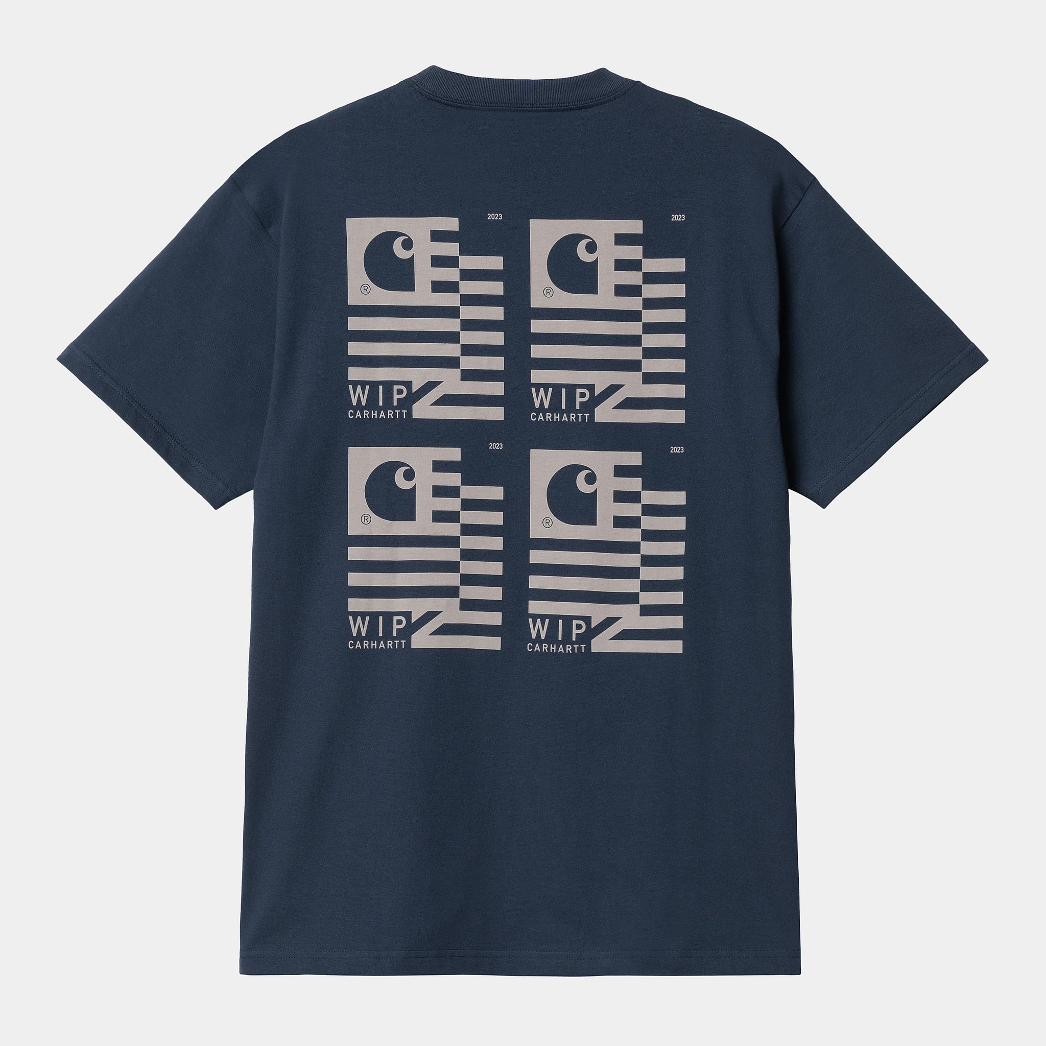 Carhartt WIP S/S Stamp State T-Shirt (Blue / Grey)