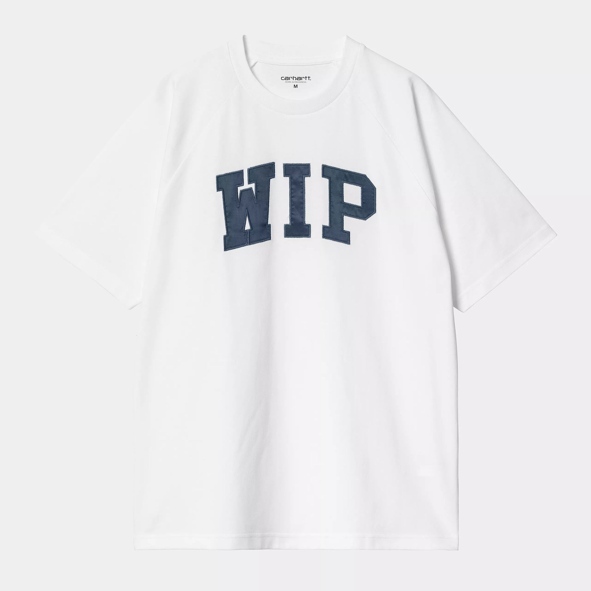 S/S WIP T-Shirt (White / Dusky Blue)