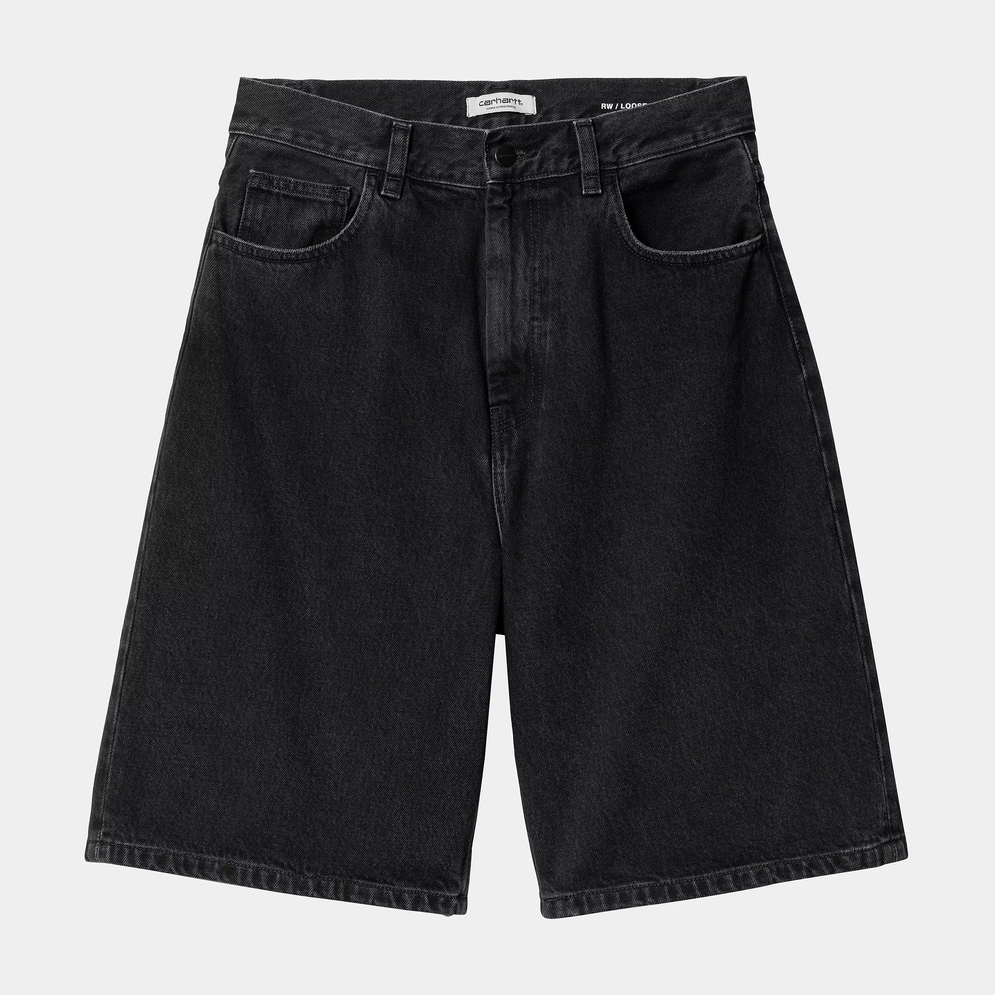 W' Brandon Short Black stone washed