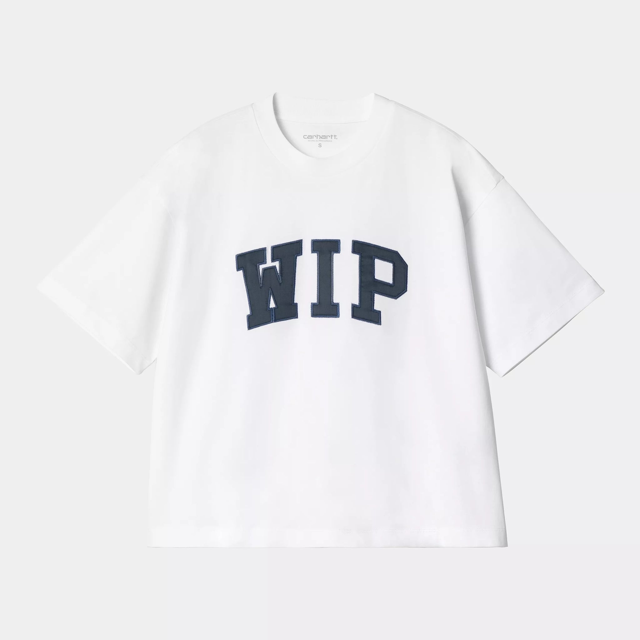 W' S/S WIP T-Shirt (White / Dusky Blue)