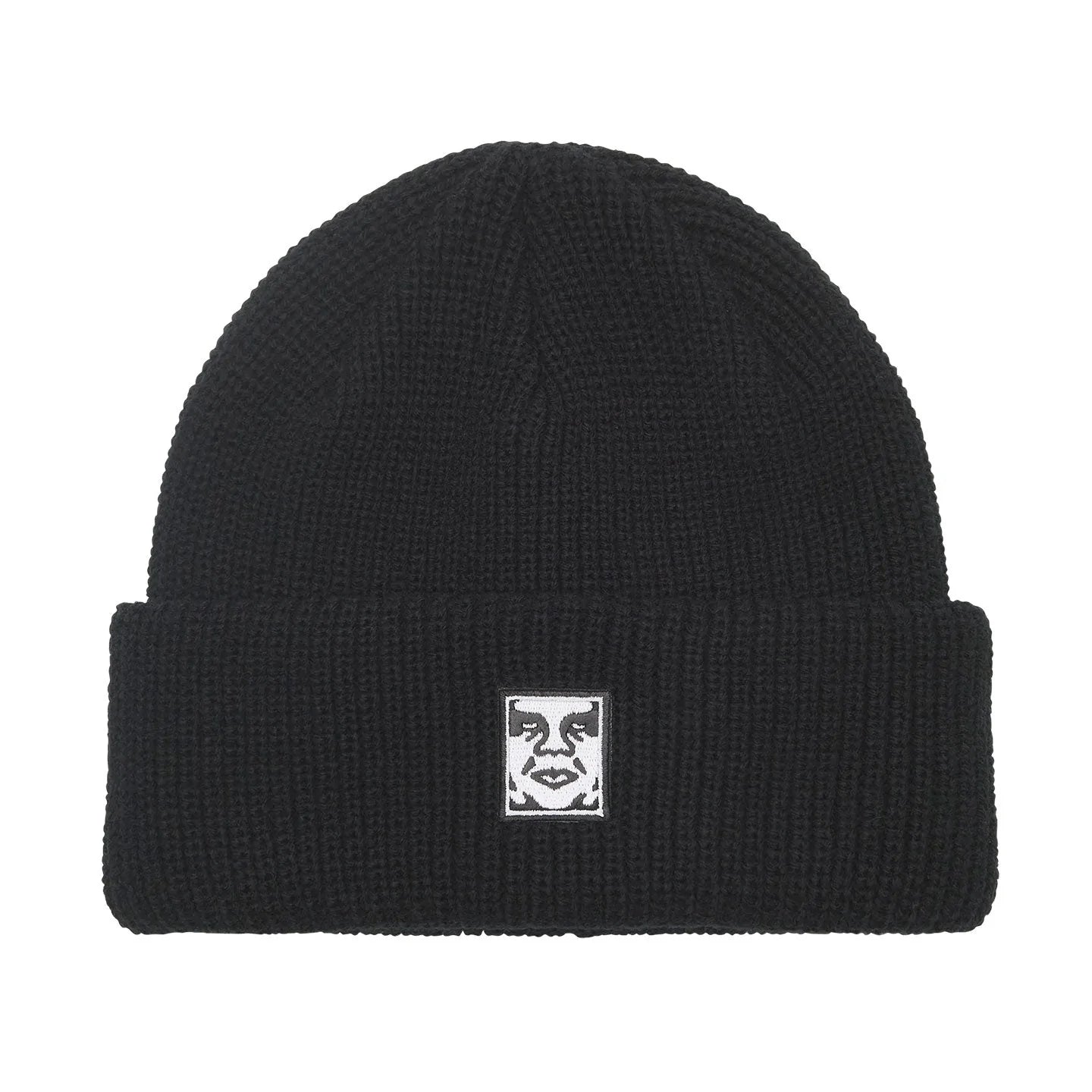 Mid Icon Patch Cuff Beanie (Black)