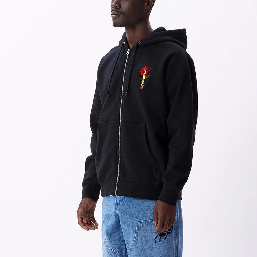 Obey Dragon Zip Hood (Black)