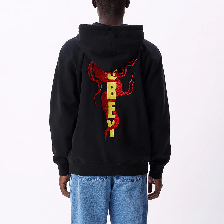 Obey Dragon Zip Hood (Black)