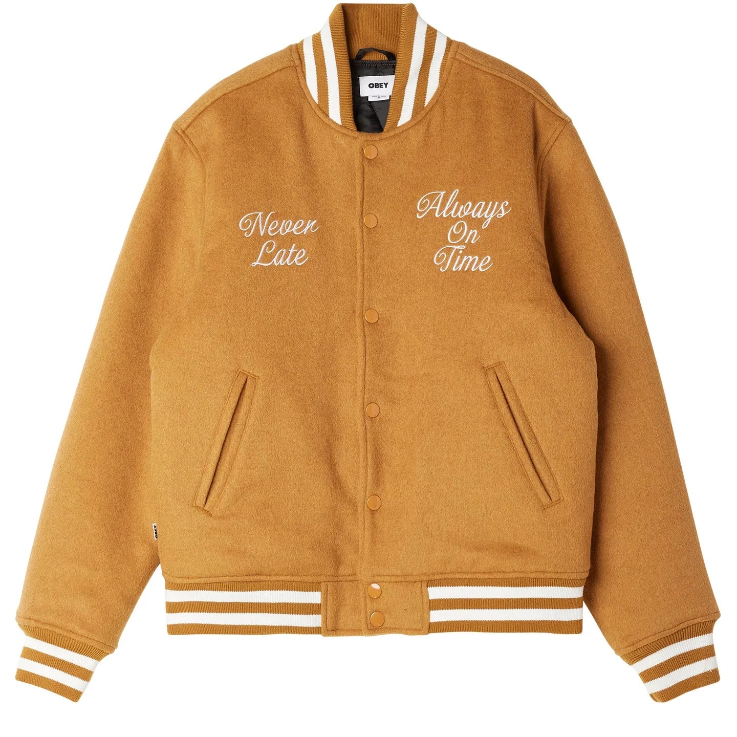 Time Varsity Jacket (Brown Sugar)