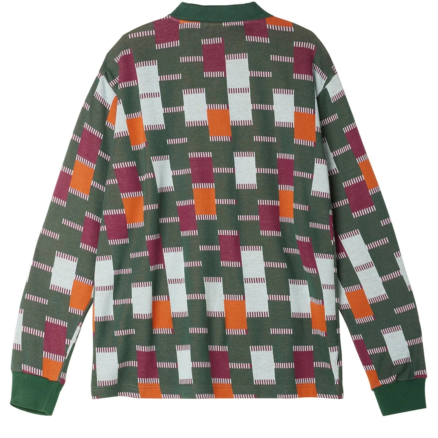 Craft Jacquard Polo Ls (Dark Cedar Multi)