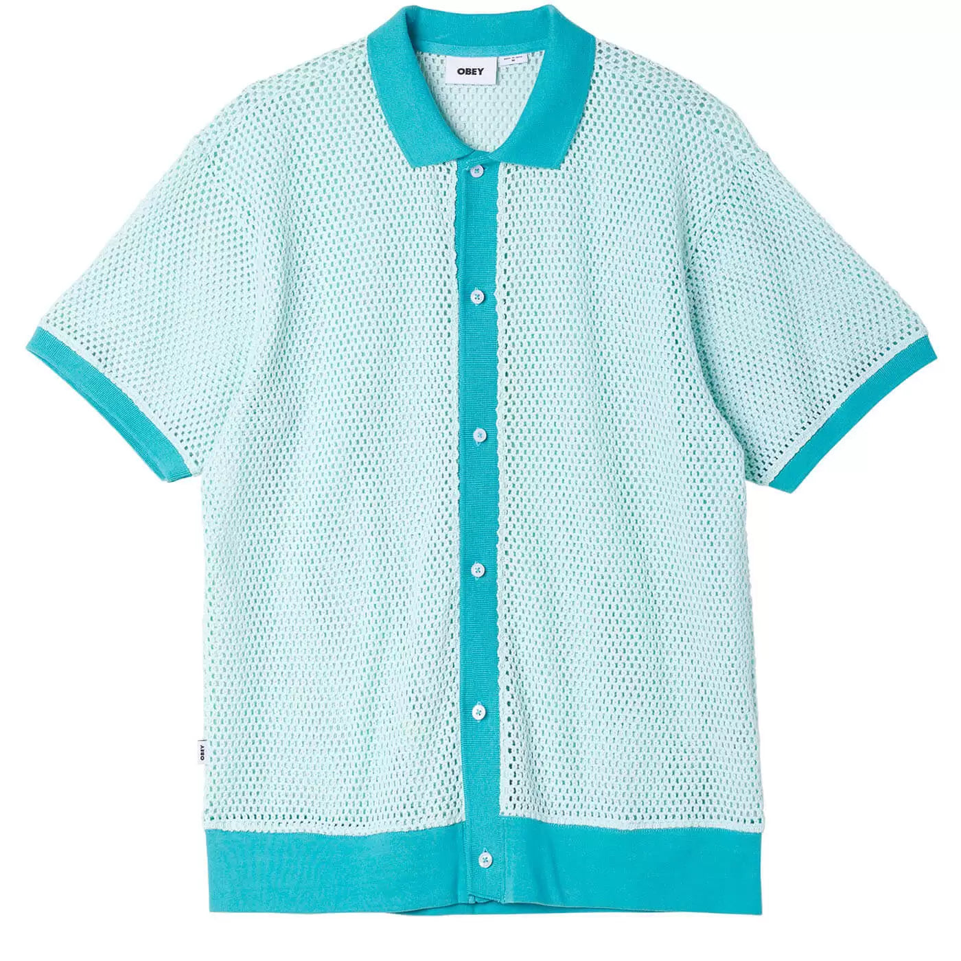 Grove Button-up Polo (Sky Blue)