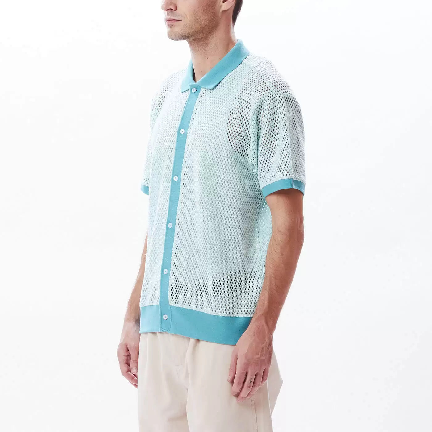 Grove Button-up Polo (Sky Blue)