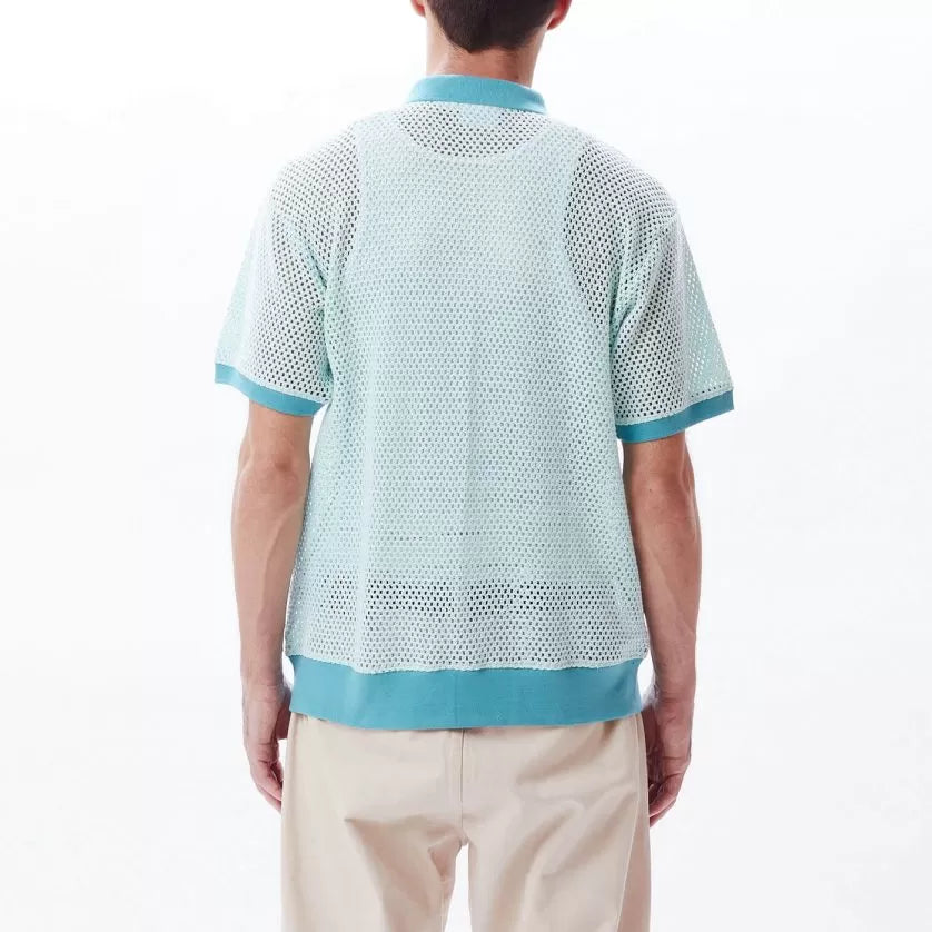 Grove Button-up Polo (Sky Blue)