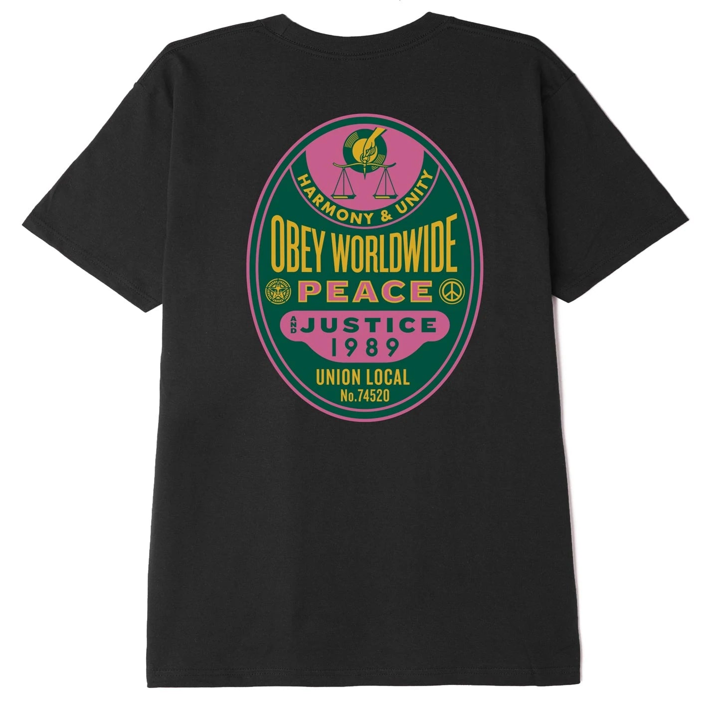 Obey Worldwide Peace & Justice T-shirt (Black)