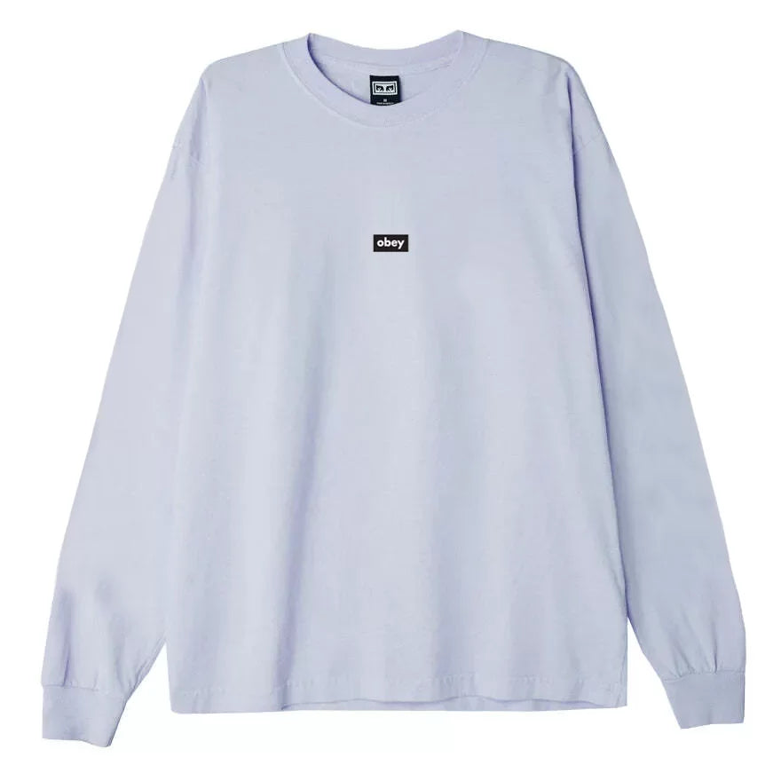 Obey Black Bar T-shirt L/S  (Opal)