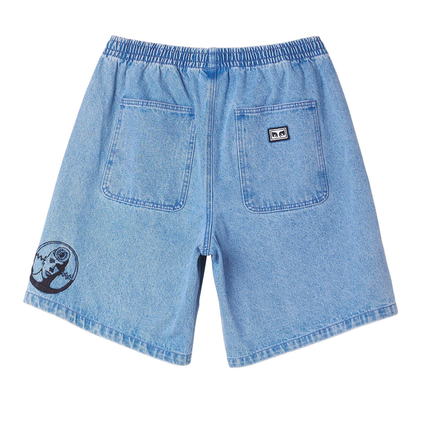 Easy Denim Noise Short (Light Indigo)