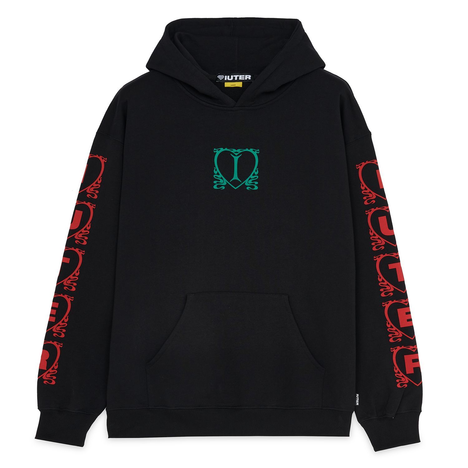 Hooded Lovely Sweatshirt (Black)