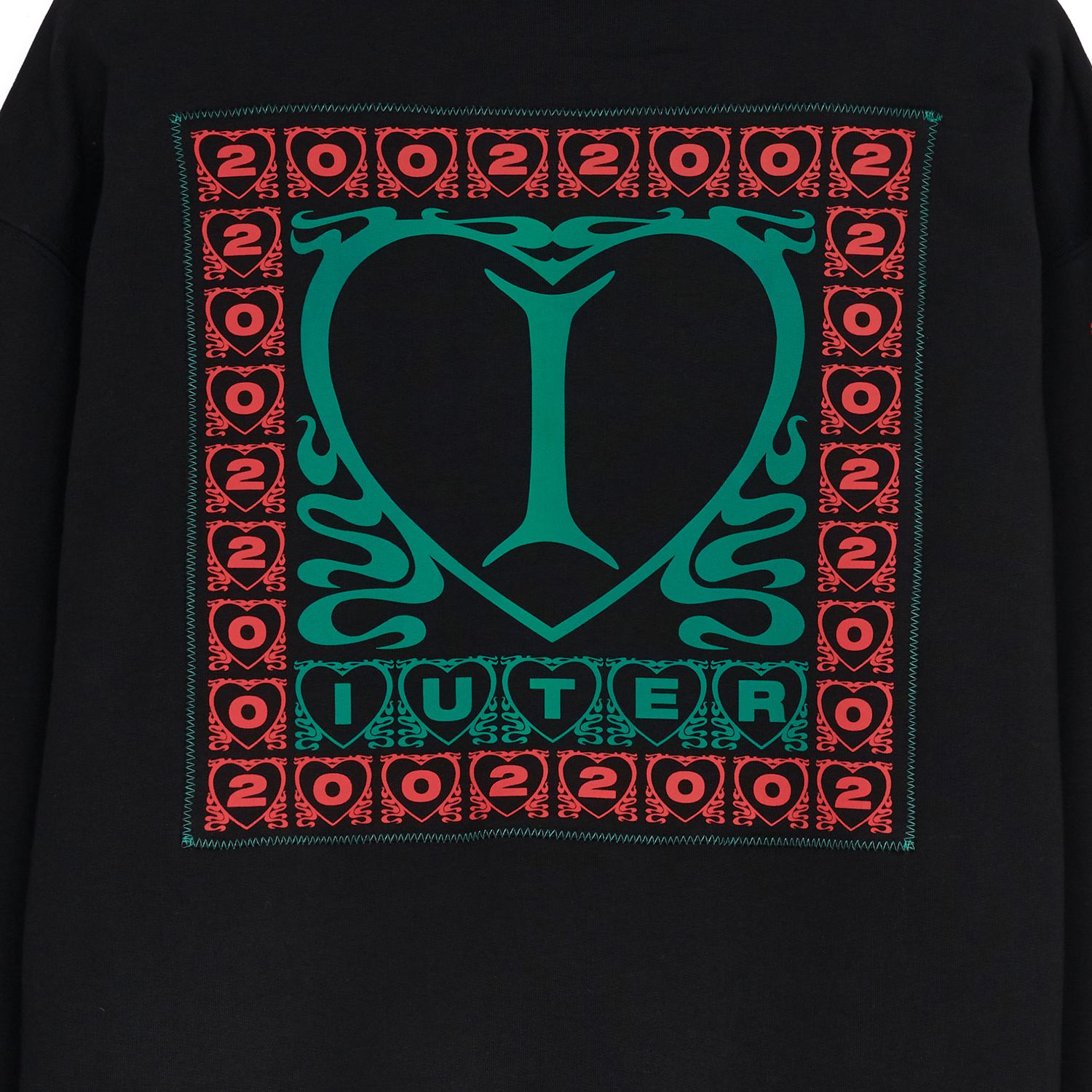 Hooded Lovely Sweatshirt (Black)