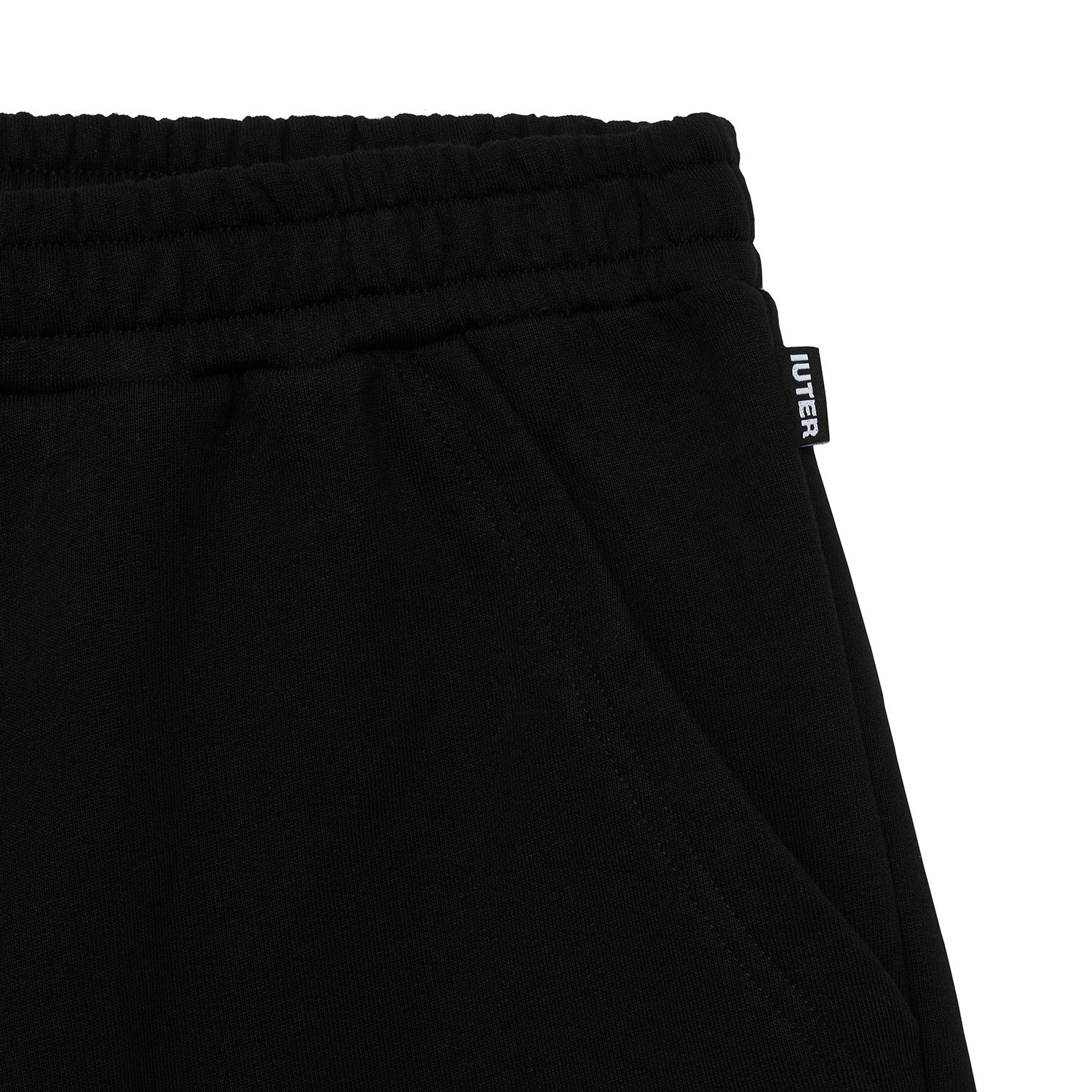 Stencil Sweatshort (Black)