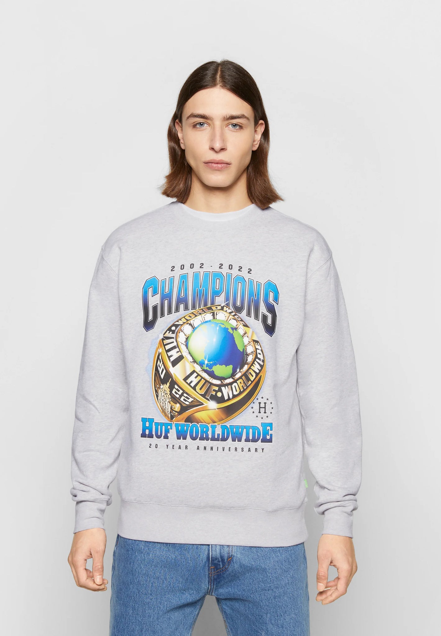 Huf Champions Crewneck (Athletic Heather)