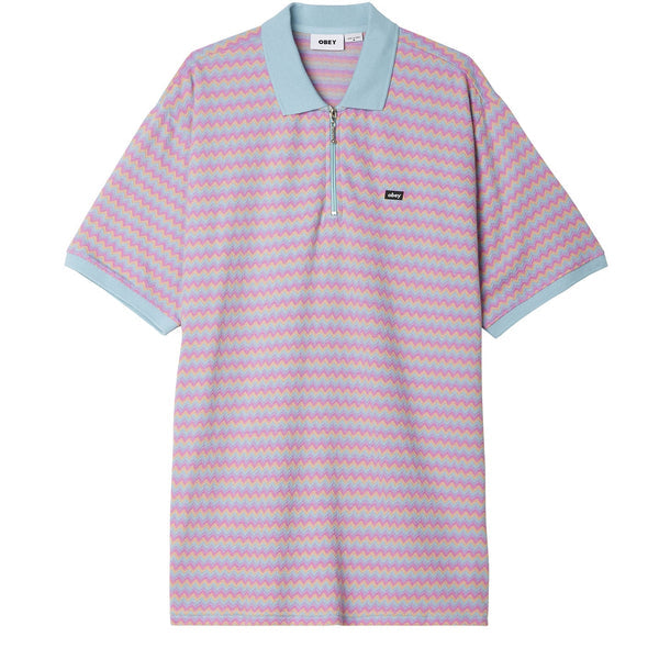 Anno Jacquard Polo SS (Sky Blue Multi)