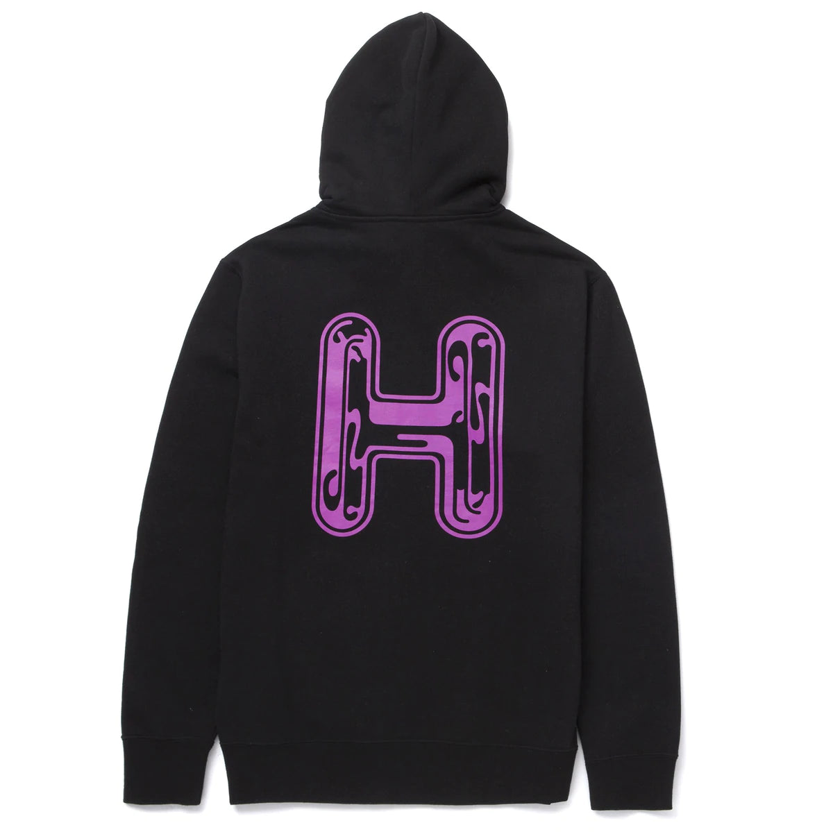 Hooded Common H Zip-Up Sweatshirt (Black)