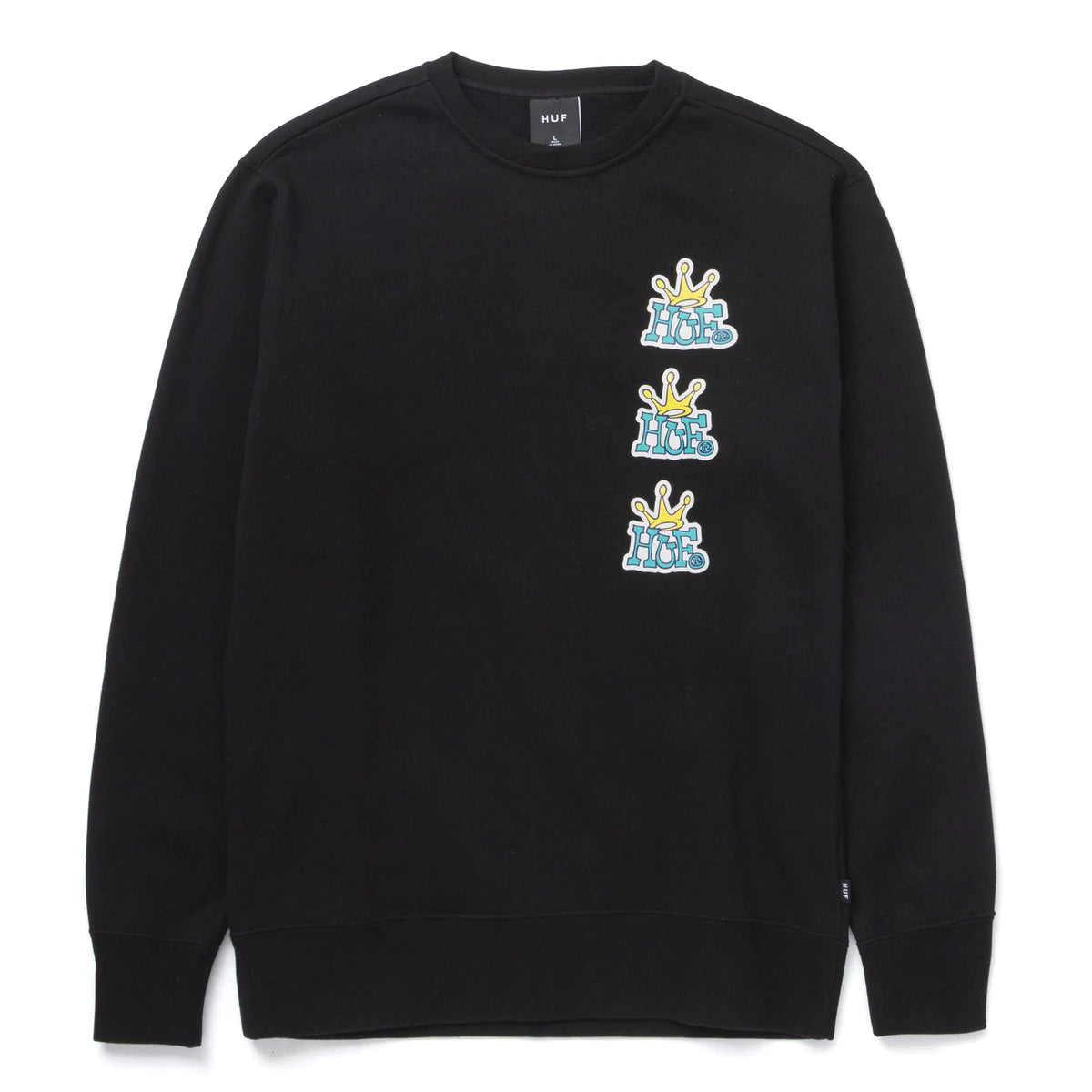 Crown Stack Crewneck (Black)