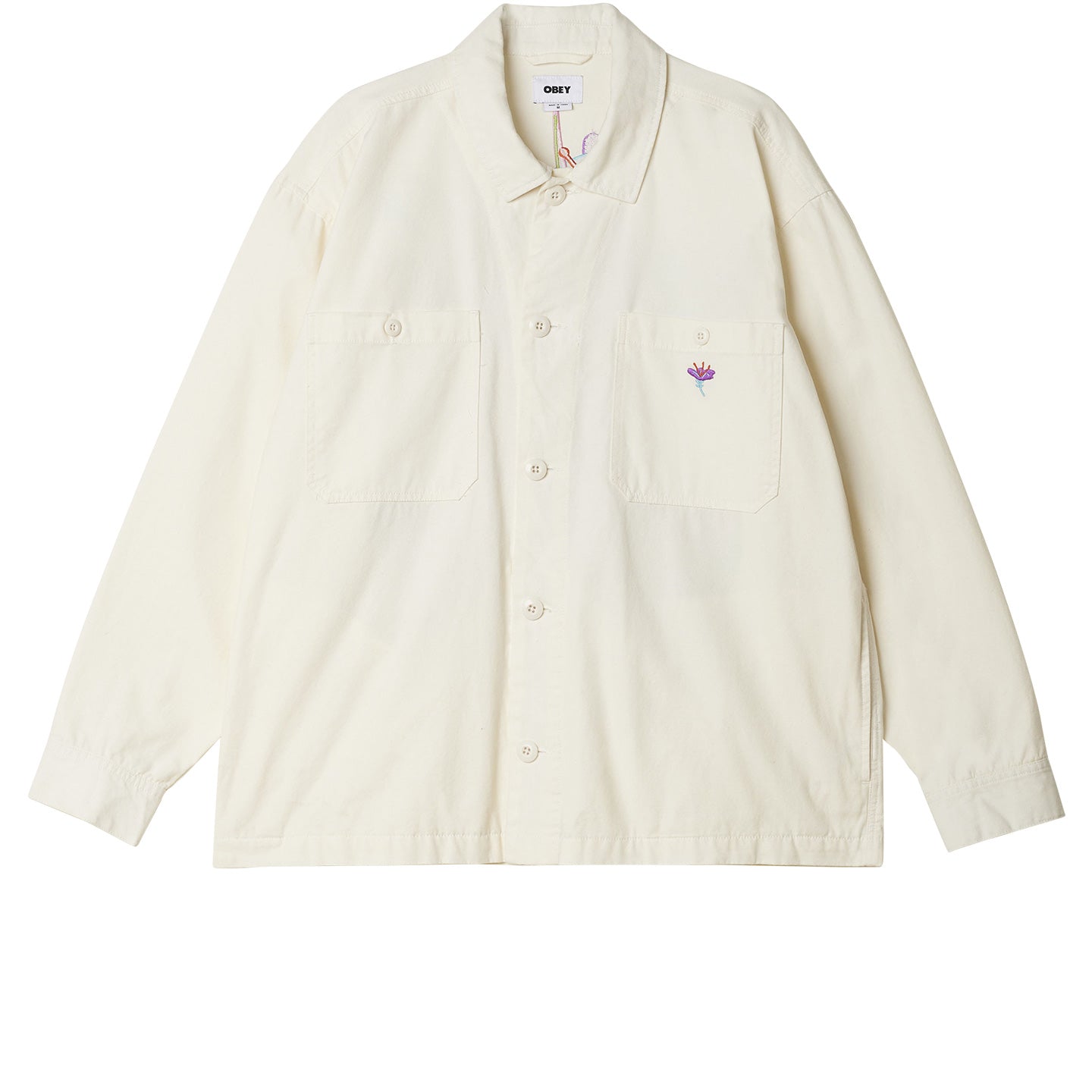 Contrast Shirt Jacket (Unbleached)