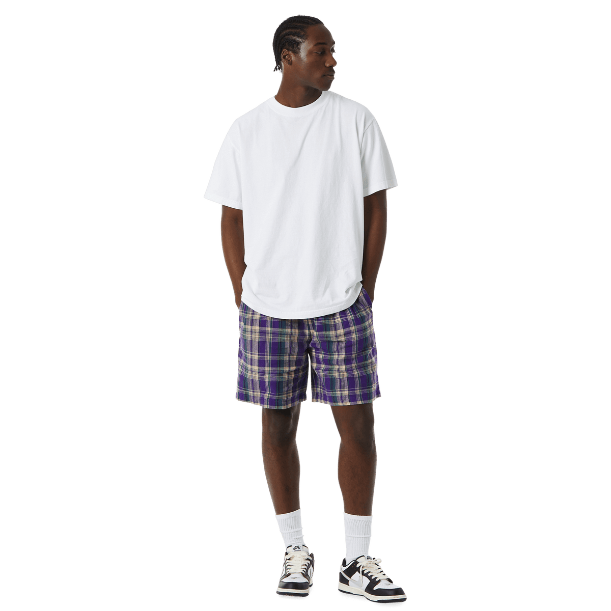 Cortland Flannel Easy Short (Purple)