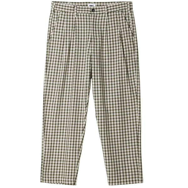 Fubar Pleated Plaid Pant (Unbleached Multi)