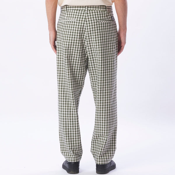 Fubar Pleated Plaid Pant (Unbleached Multi)