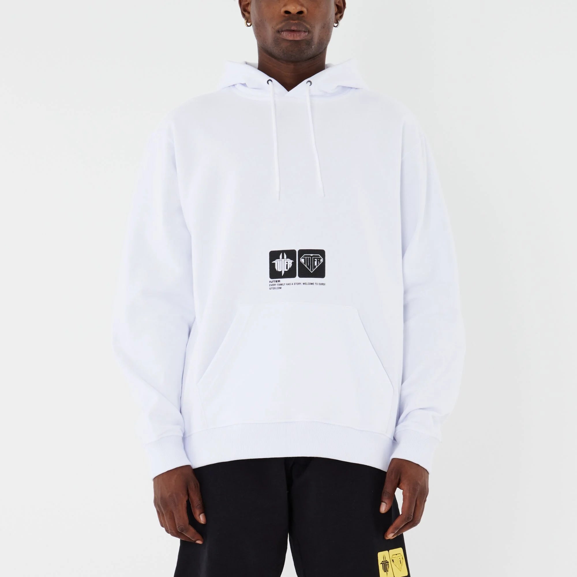 Tab Hoodie (White)