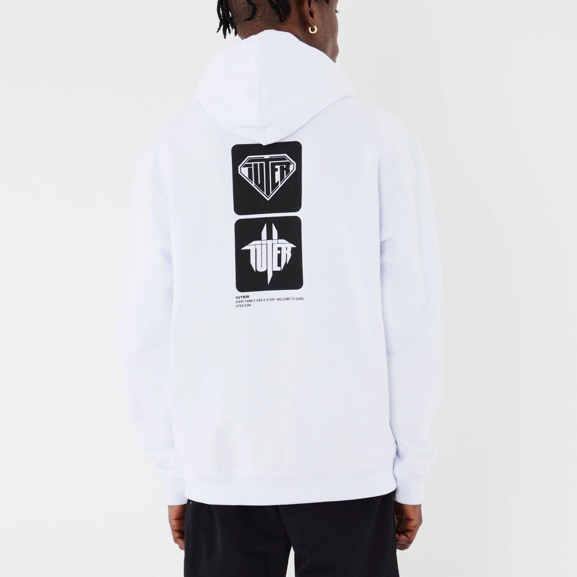 Tab Hoodie (White)