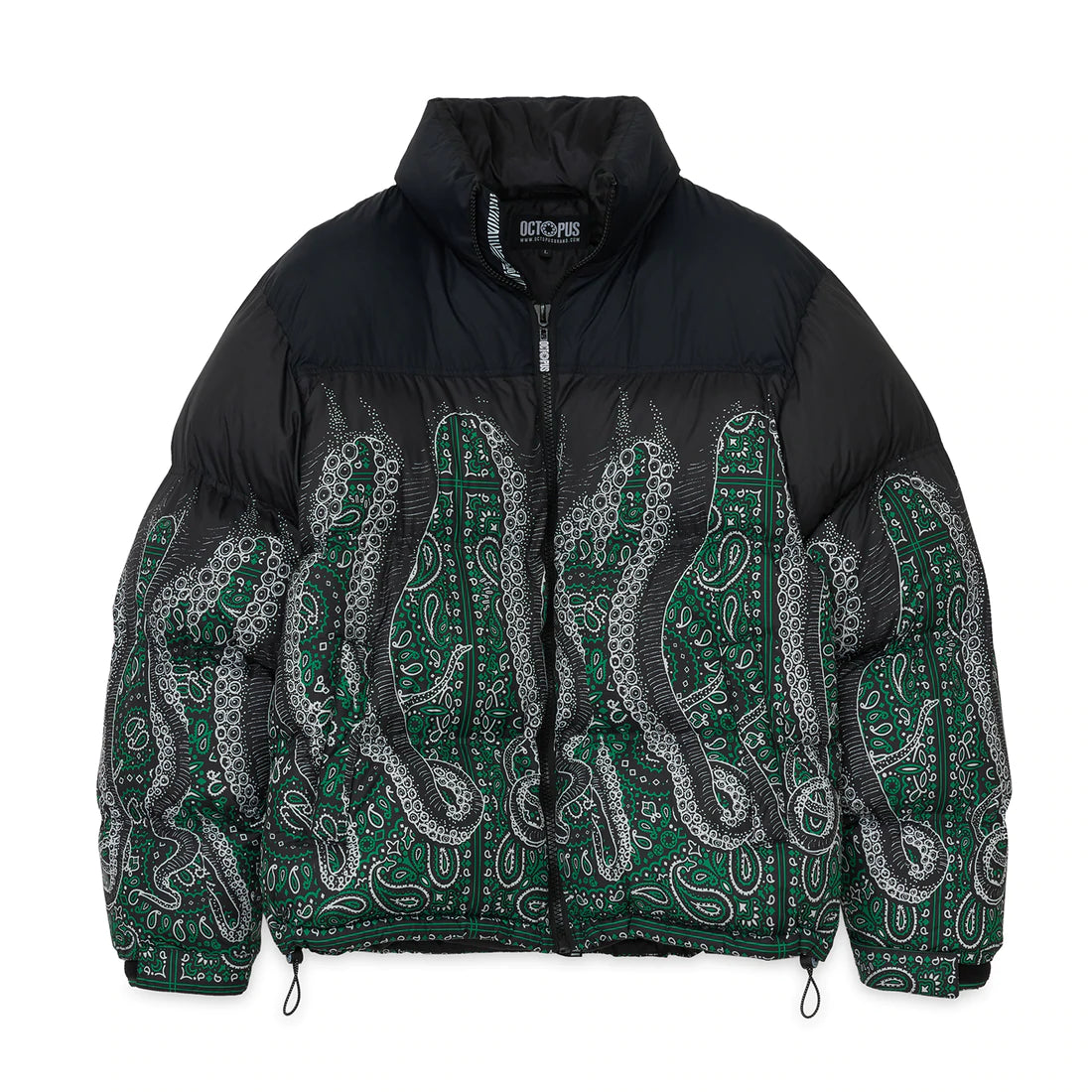 Octopus Bandana Down Jacket (Black)