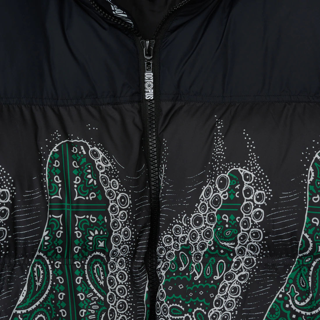 Octopus Bandana Down Jacket (Black)