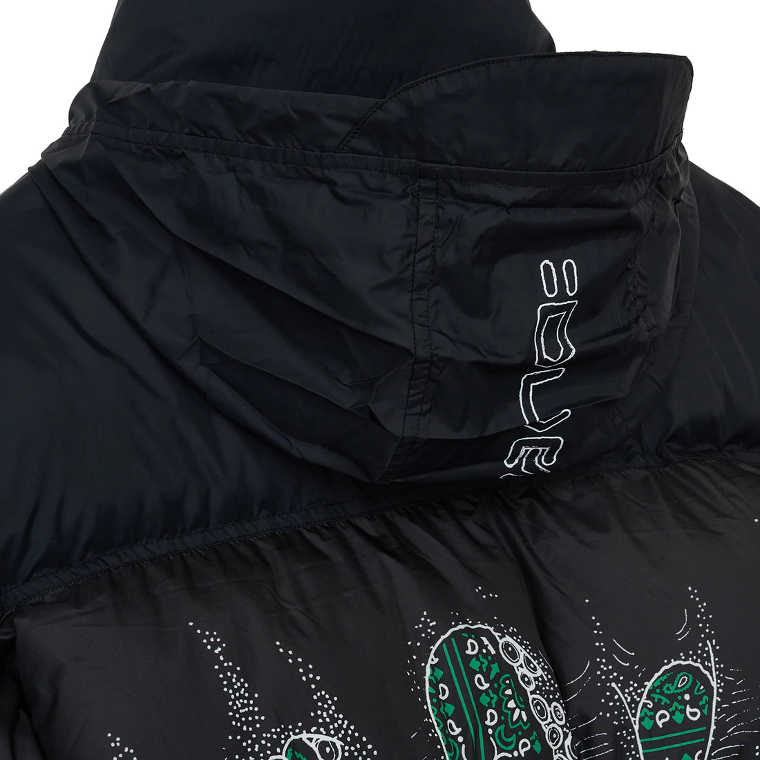 Octopus Bandana Down Jacket (Black)