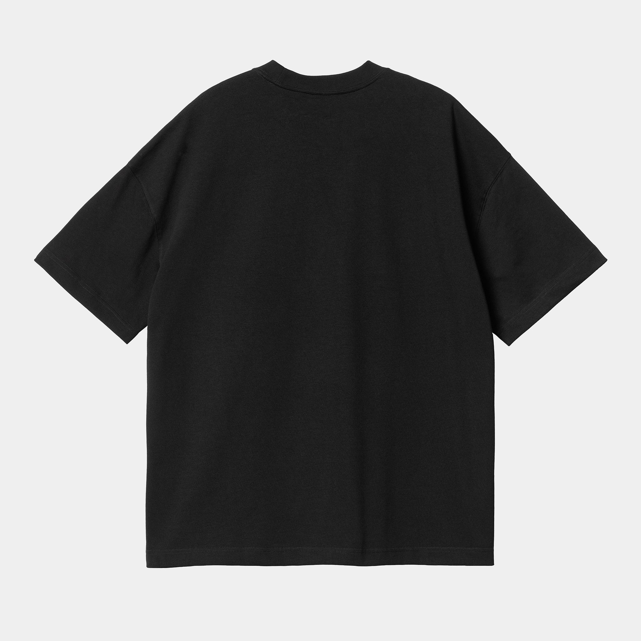 S/s Link Script T-shirt 100% Organic Cotton Single Jersey, 230 G/m² (Black / White)