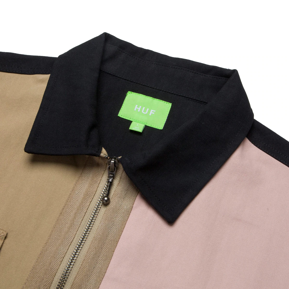 L/S Split Zip Work Shirt (Black)
