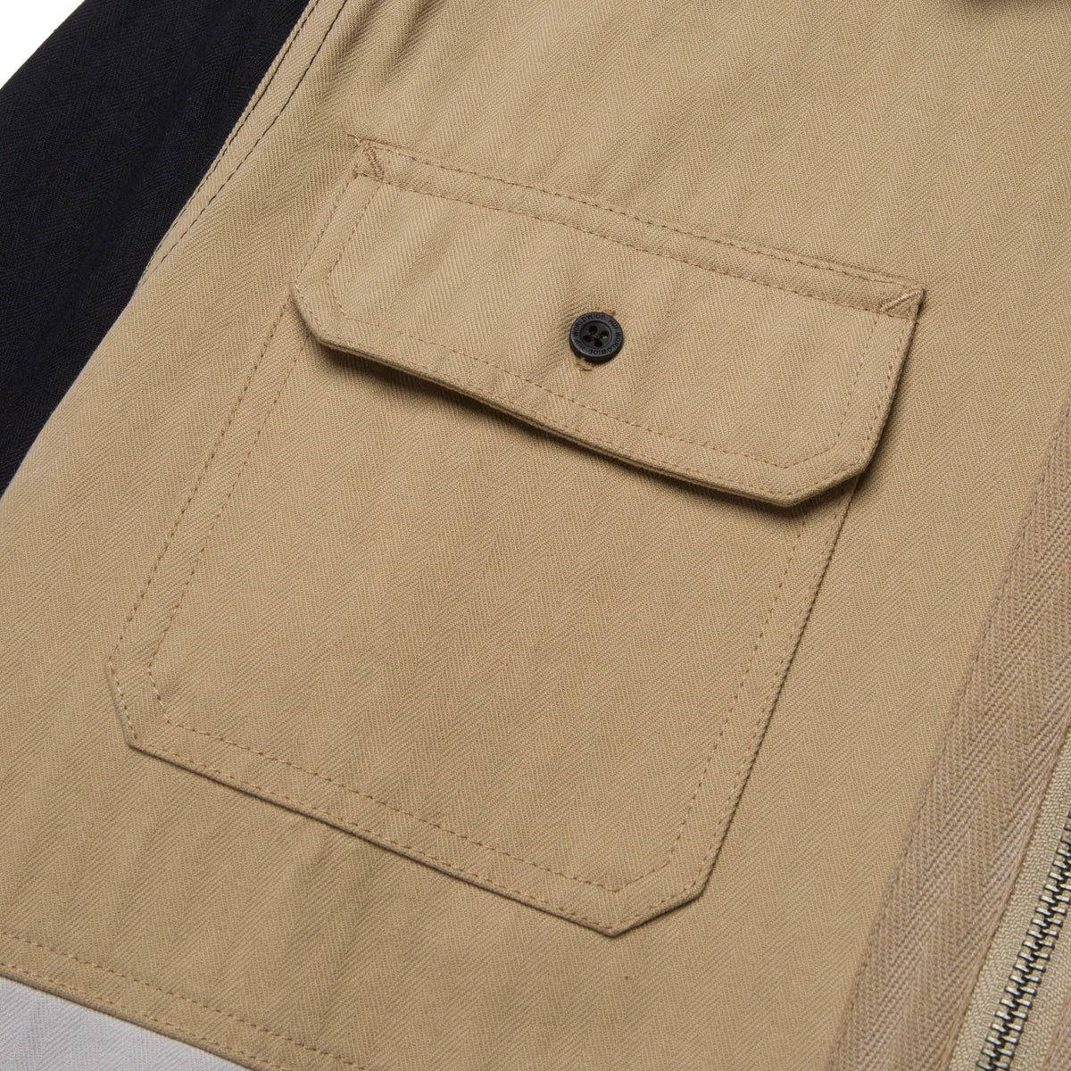 L/S Split Zip Work Shirt (Black)