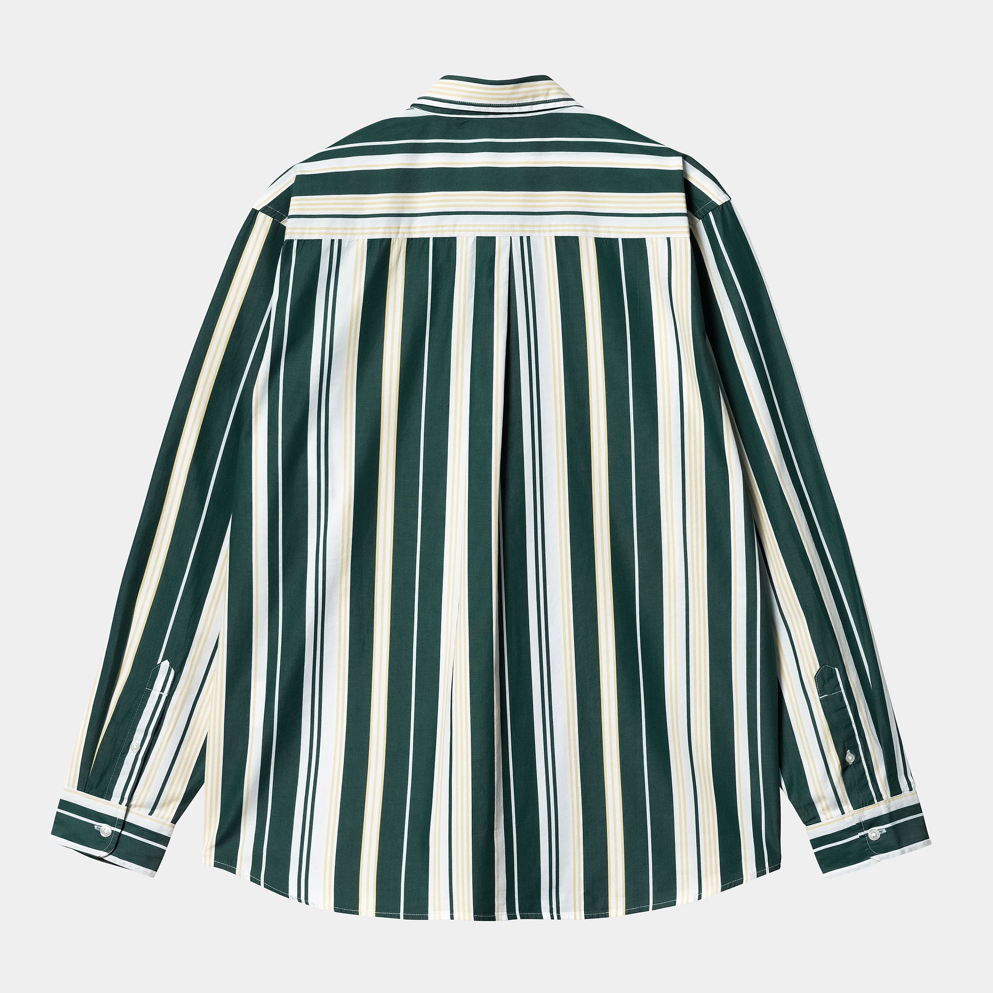 L/S Romero Shirt Cotton Poplin, 3.9 oz Romero Stripe, (Citron/Botanic)