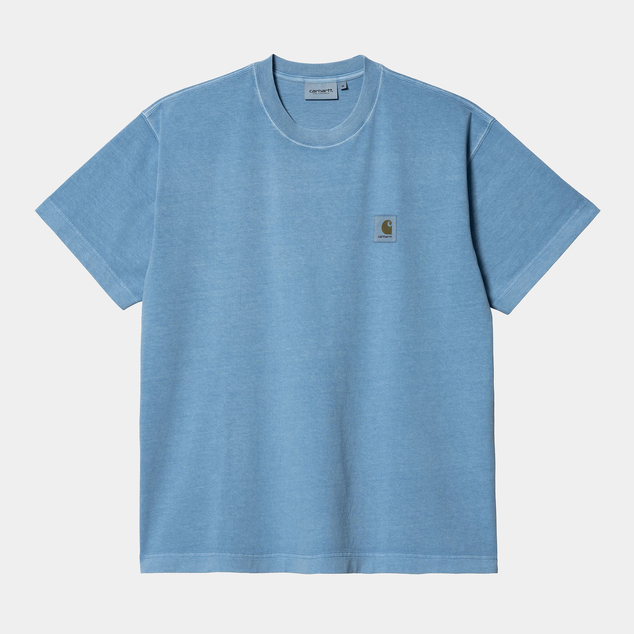 S/S Nelson T-Shirt Cotton Single Jersey, 195 g/m²  (Piscine garment dyed)