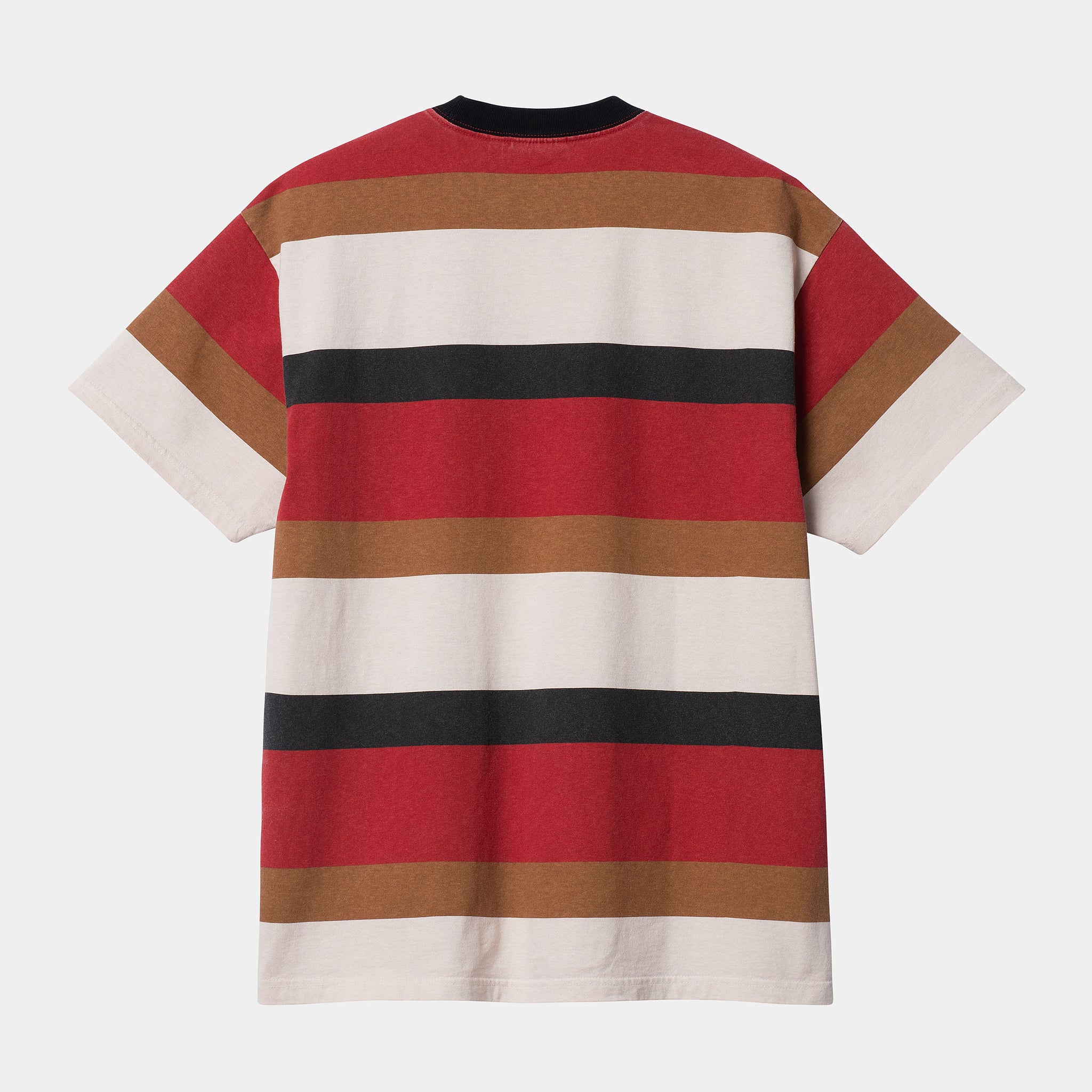 S/S Crouser T-Shirt Organic Cotton Single Jersey, 210 g/m² Crouser Stripe (Arcade heavy stone wash)